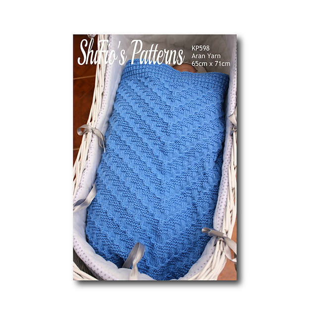 Cable Baby Blanket #598