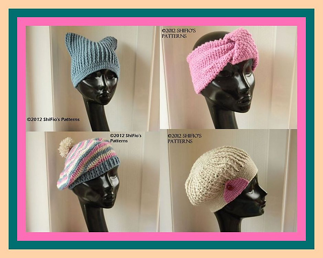 210-Ladies Hat, Beret, Beanie & Headband