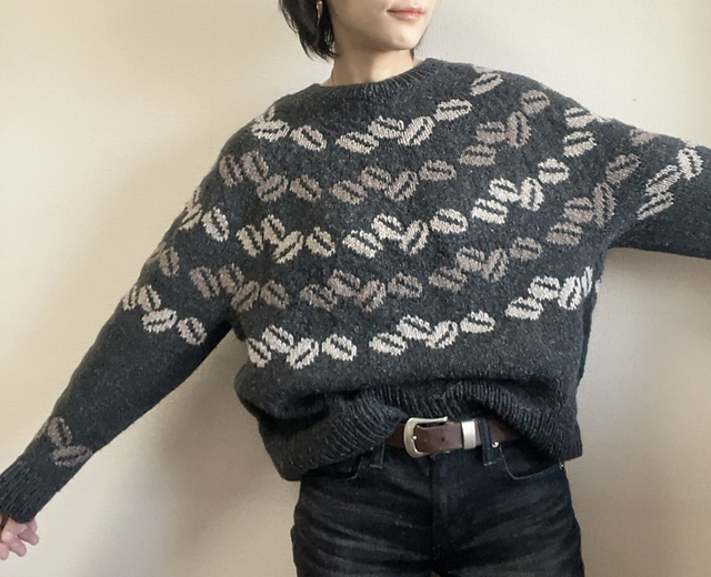 ロカビリー　セーター Ravelry: Coffee Lovers' Sweater pattern by Tomomi Yoshimoto