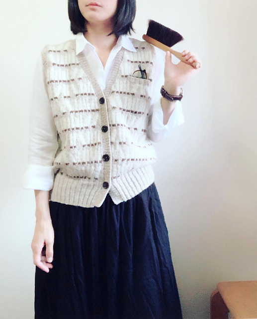 Ravelry: Librarian vest pattern by Tomomi Yoshimoto