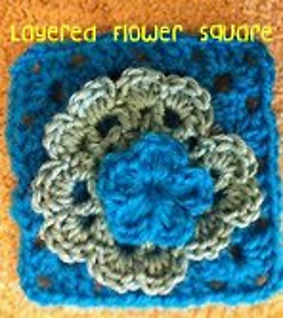 Layered Flower Square