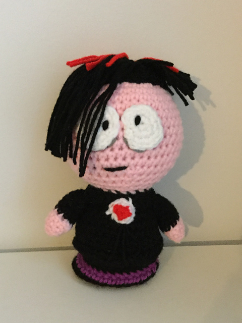 Amigurumi Patrick the Goth Boy