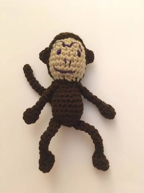 Amigurumi Purple Eyed Monkey