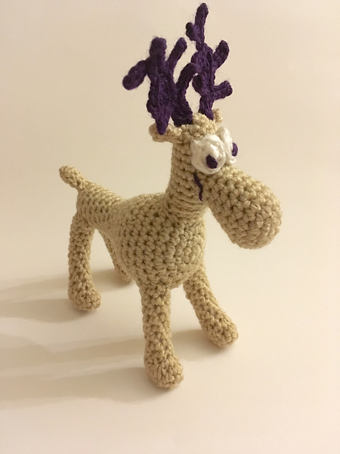 Purple Antlered Moose