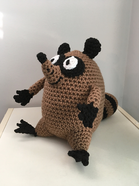 Ravelry: Amigurumi Brown Raccoon pattern by Jenn Mulherin