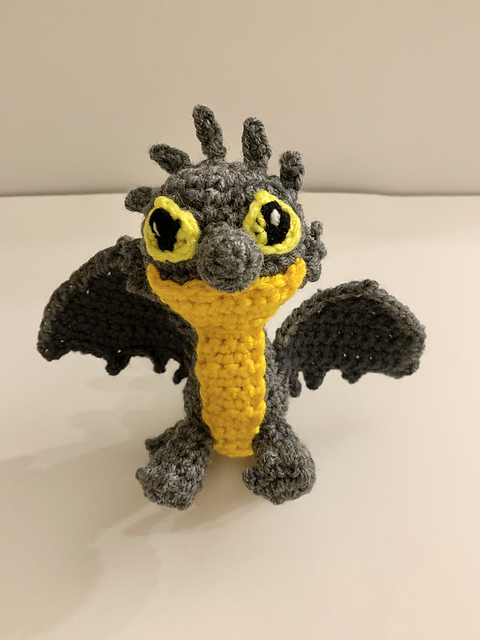 Amigurumi Little Gray Dragon
