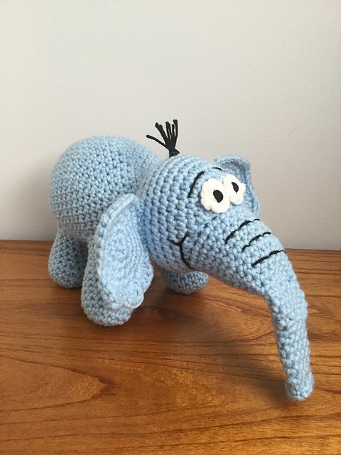 Amigurumi Light Blue Elephant