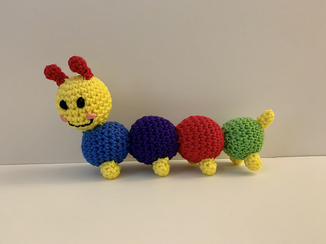 Amigurumi Colorful Caterpillar