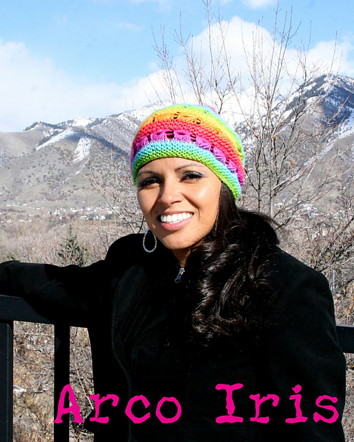 Arco Iris Slouch Hat for the Loom