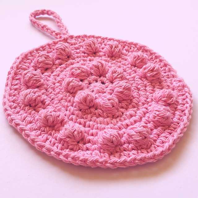 Round Bobble Dishcloth