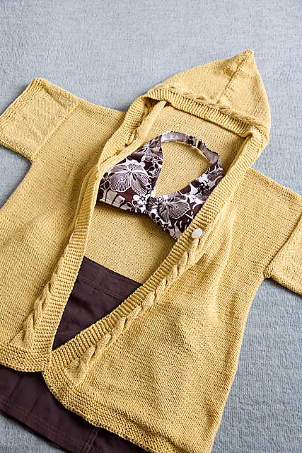 p.59 Hooded Cardigan