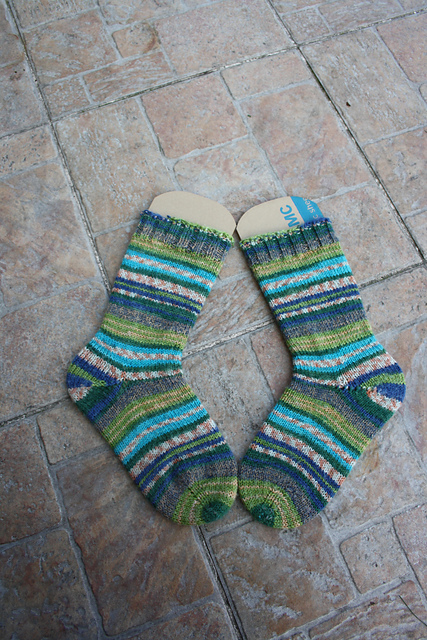 Toe up socks: Master pattern