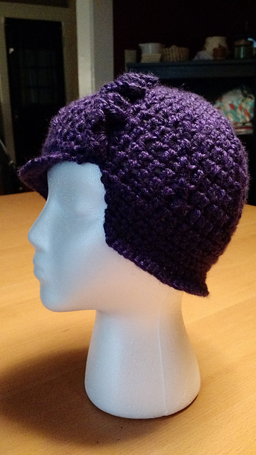 Flapper Cloche with Frill Accent