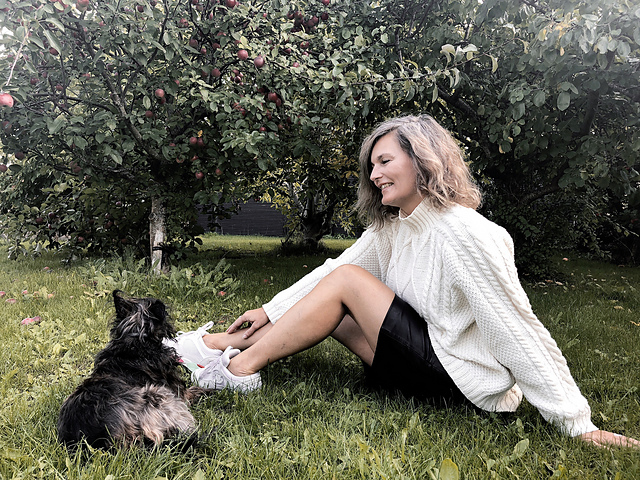 Irsk sweater med snoninger