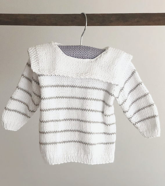 babybluse med matroskrave