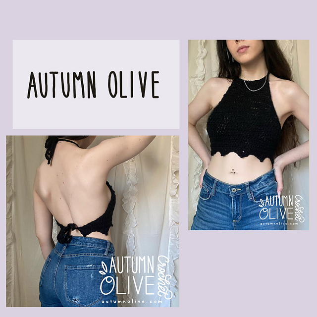 holly halter crop top