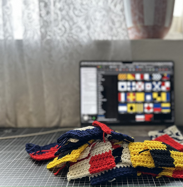 nautical flags colorwork