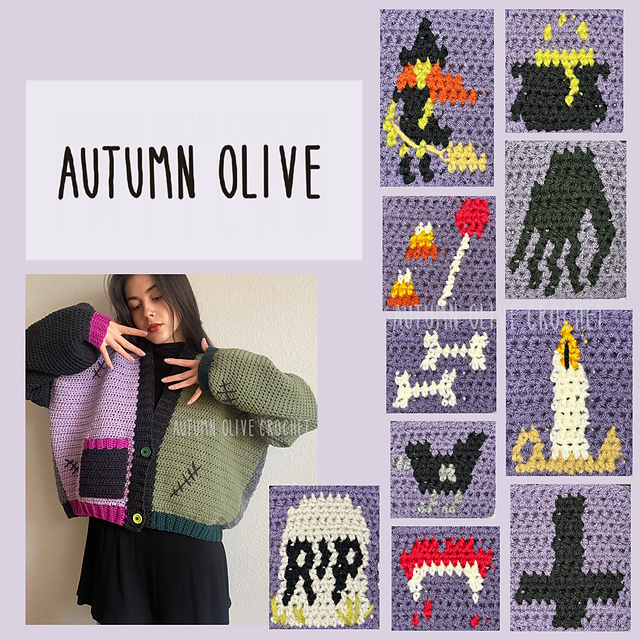 autumn olive hallows eve cardigans