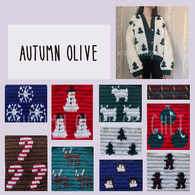 autumn olive holiday cardigans