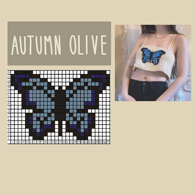 y2k butterfly tank top