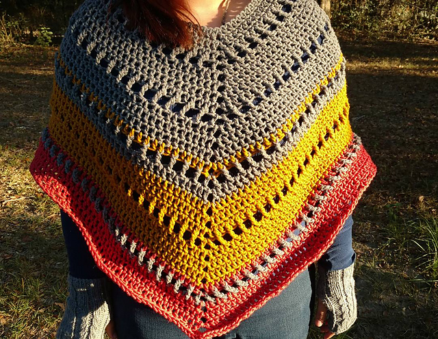 Autumn Sunrise Poncho