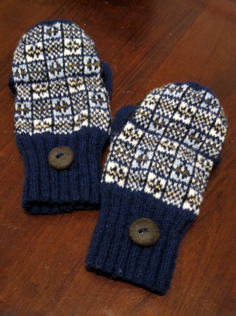 Men's Fair Isle Mittens No. 620