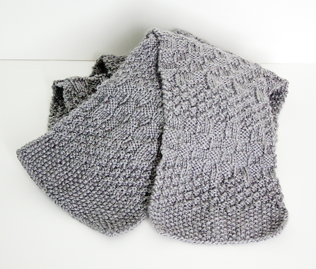 Seed Stitch Cambridge Scarf