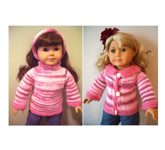 18" AG doll 2 designs in 1 pattern