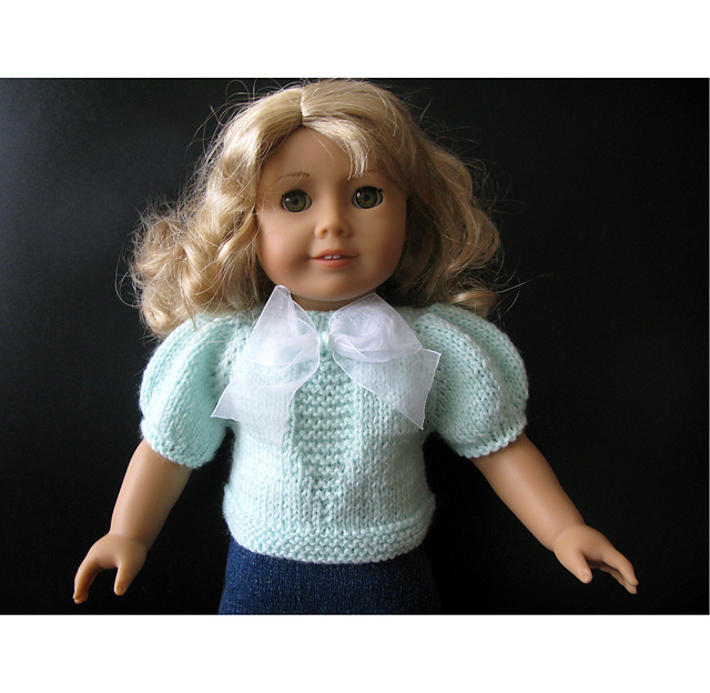 ART DECO Short sleeve top for 18" AG Doll