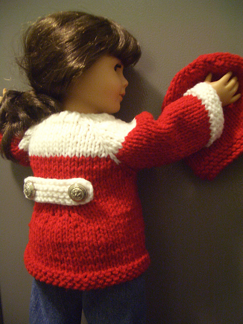 HOLIDAY outfit for 18" doll