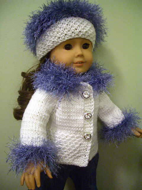 Russian Blizzard 18" doll sweater set