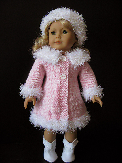 MAD MEN classic A-line 18" doll coat and hat