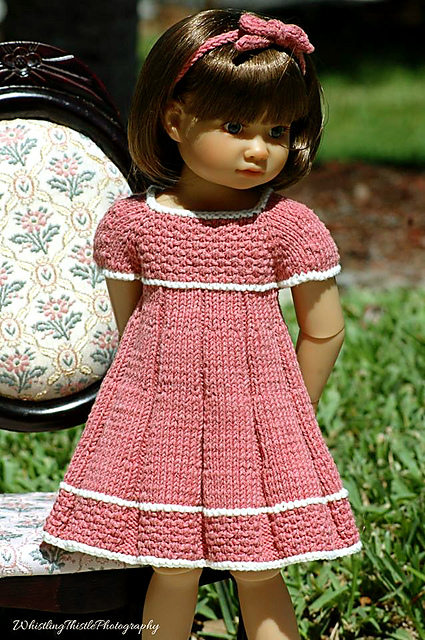 Pleated Summer Dress too 18" slim doll