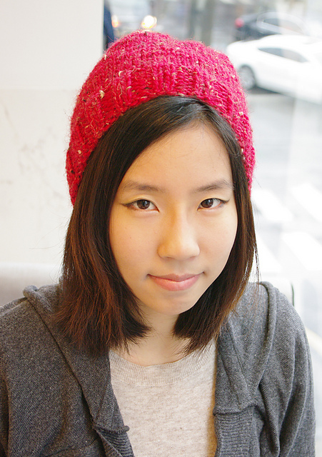 Simple Pompom Hat