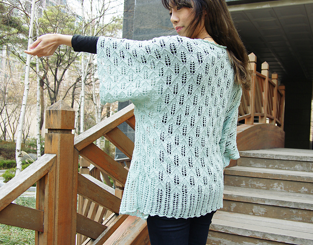 Shuei's Lilac Kimono Cardigan