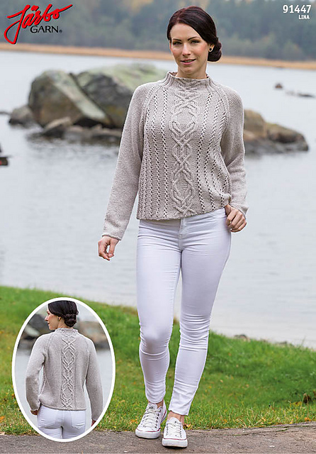 91447 Tröye med fläta