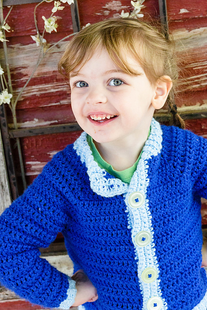 Little Blue Bug Cardigan