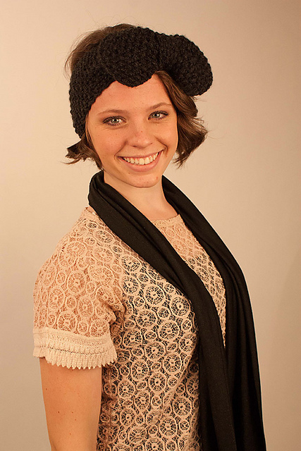 Big Bow Knitted Headband