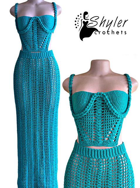 Shell mesh maxi skirt