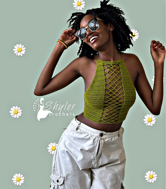 Peekaboo halter top