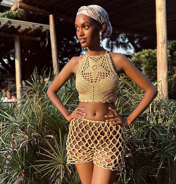 Star fish halter top