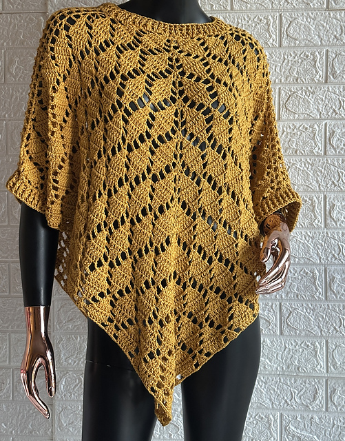 Falling leaves poncho