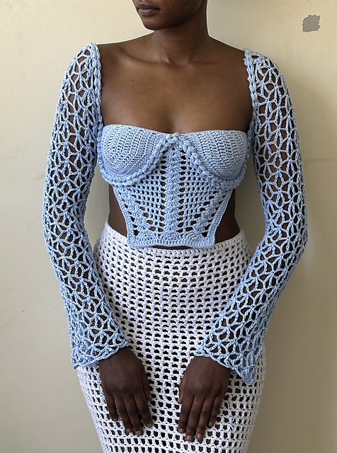 Braided rope top with sleeves