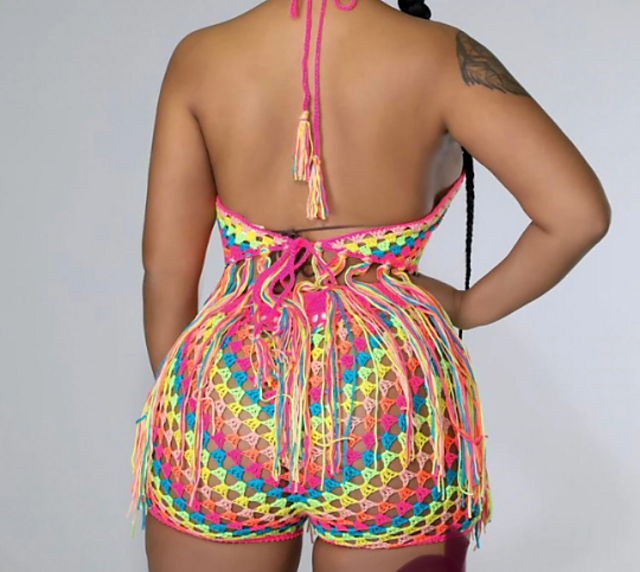 granny stitch shorts