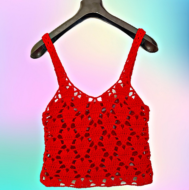 Valentines hearts tank top
