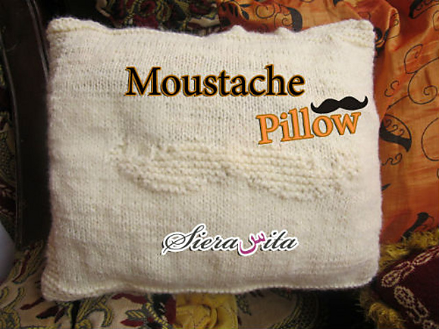 moustache pillow