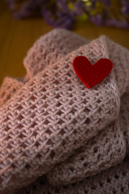 Woolen Heart Scarf
