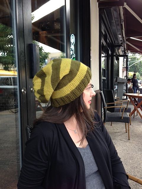 Super Slouchy Striped Hat