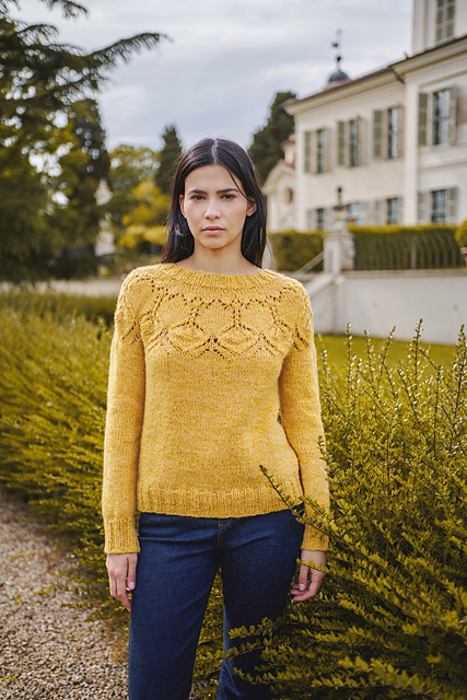 Patterned Yoke Sweater