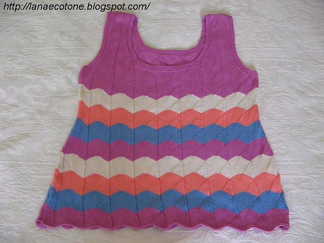 Canotta con punto zig-zag
